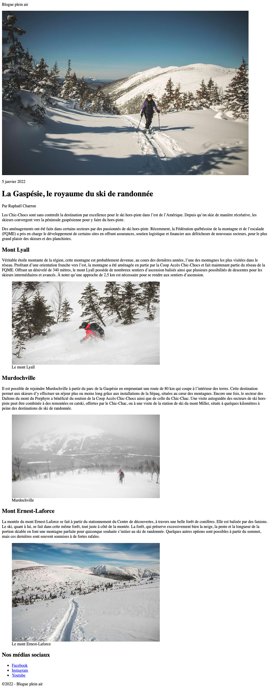 Affichage dans Chrome de l'exemple du tp1